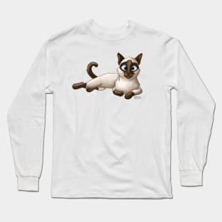 Siamese Cat Long Sleeve T-Shirt